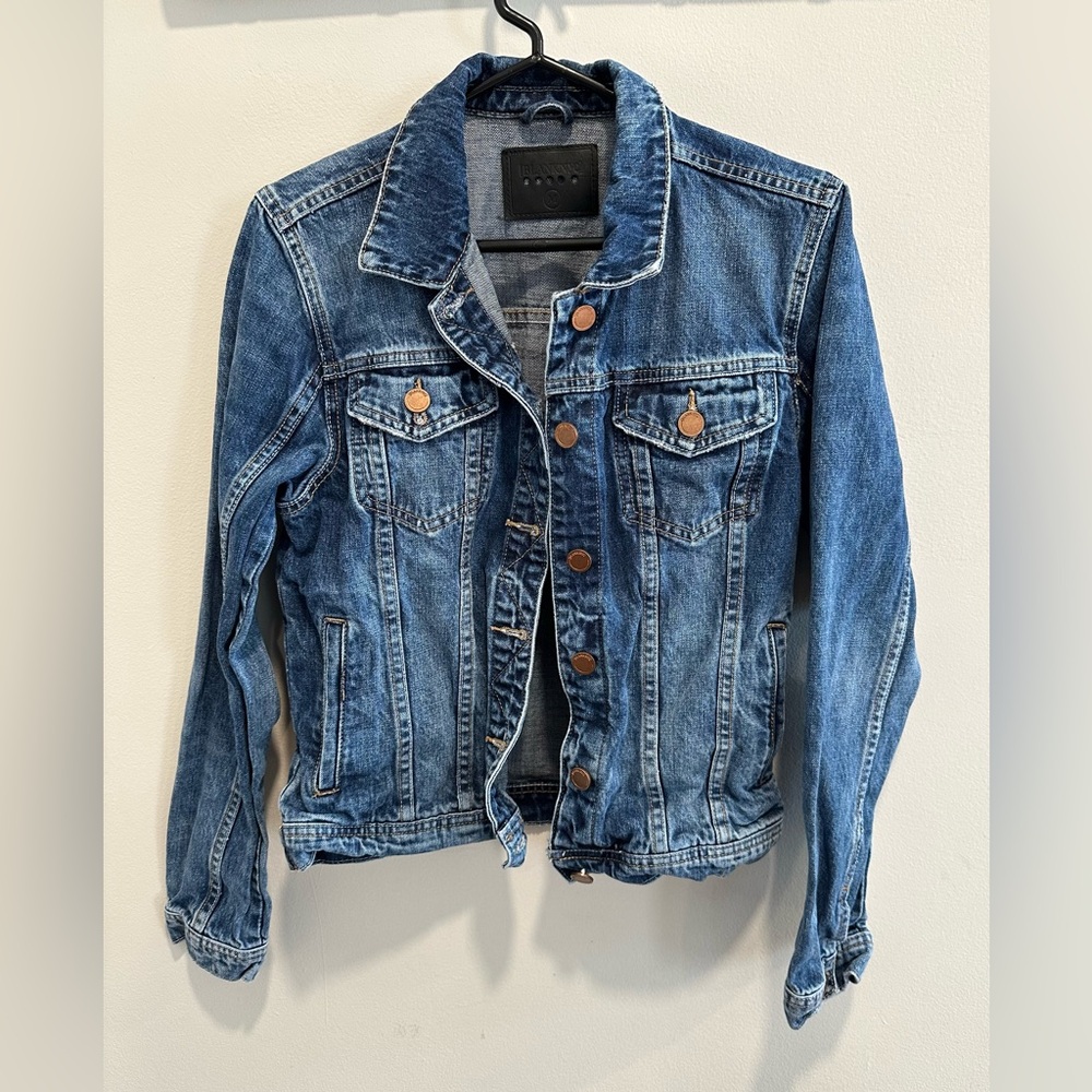 BLANKNYC Blue Denim Jean Jacket 100% Cotton REVOLVE size M